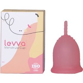 تصویر کاپ قاعدگی سایز متوسط قرمز لیوا فارما Menstrual cup Liva Pharma medium size red 