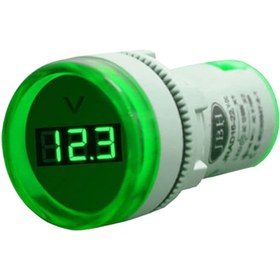 تصویر چراغ سیگنال ولت متر DC گرد JBH کد DI 22-VDC-R 