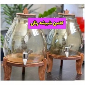 تصویر کلمن پذیرایی درب چوبی کلمن پایه چوبی 