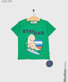 تصویر تی شرت برند مانکی Stay Rad کد 1030 