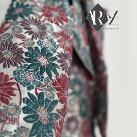 تصویر کراپ کت ژاکارد مدل گلی “Goli” – Jacquard Crop Jacket