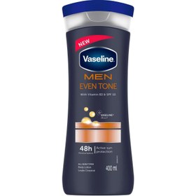 تصویر لوسیون بدن وازلین اصل حجم 400 میلی لیتر - men even tone Vaseline Body Lotion 400ml