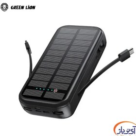 تصویر پاور بانک سولار 2 20000 میلی آمپر گرین Green PD20W Solar 2 20000mAh Power Bank 