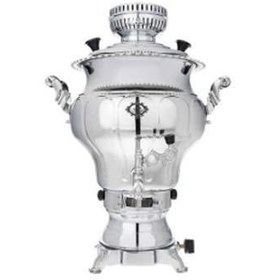 تصویر سماور گازی عالی نسب مدل نقشینه سیمین Alinassab Naghshineh Simin Gaslight Samovar 6 Liter