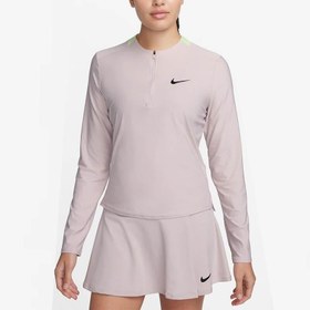 تصویر پلوشرت تنیس زنانه نایک NikeCourt Advantage Dri-FIT- صورتی 