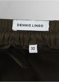 تصویر شلوار چینی مردانه با فیت تنگ و رنگ زیتونی تیره برند dennis lingo Men's Dark Olive Tapered fit Chino