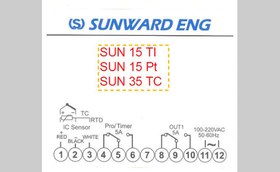 تصویر ترموستات - کنترلر حرارت تک نقطه ای مدل SUNWARD SUN15 PT SUNWARD SUN15 PT