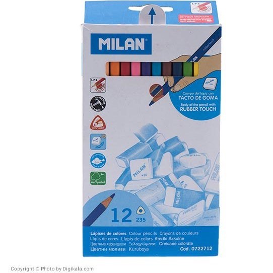 Milan Rubber Touch Color Pencils