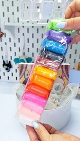 تصویر خمیر بازی ۱۲ رنگ سایز بزرگ 