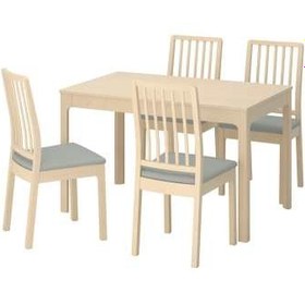 تصویر میز ناهارخوری چهارنفره ایکیا مدل اکدالن ا IKEA EKEDALEN Table and 4 chaire IKEA EKEDALEN Table and 4 chaire