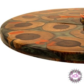 تصویر ساعت چوب و رزین 