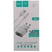 تصویر شارژر دیواری هوکو مدل C11 همراه با کابل لایتنینگ Hoco C11 Wall Charger with Lightning Cable