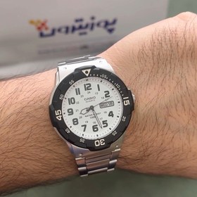 تصویر ساعت کاسیو اورجینال مردانه سیلور موتورژاپن ضدآب مدل ۵۱۲۵ Original Casio men's watch, waterproof, silver motor, Japan model 5125