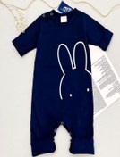 تصویر لباس سرهمی پسرانه طرح خرگوش برند (Baby GAP) تمام پنبه 