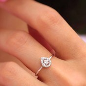 تصویر انگشتر نقره ایتالیایی عیار۹۲۵ کد mi4 