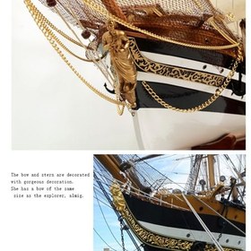 تصویر ماکت چوبی مدل کشتی ایتالیا 