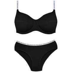 تصویر ست شورت و سوتین نخی کم‌لایه برند میسا Missa کد 9025 