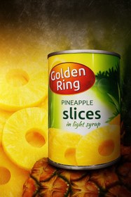 تصویر آناناس حلقه 565 گرم گلدن رینگ Pineapple rings 565 grams Golden Ring
