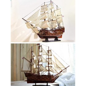 تصویر ماکت چوبی کشتی HMS Victory 