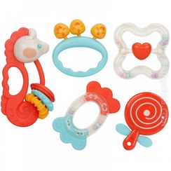 تصویر ست جغجغه دندانگیر 5 تکه Huanger - HNR133 