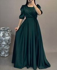 تصویر لباس مجلسی زنانه و دخترانه مدل سولین، ماکسی مجلسی ، لباس بلند مجلسی سایز ۳۸ الی ۴۸ 