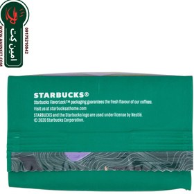 تصویر دانه قهوه استارباکس پاکت 200 گرم Starbucks مدل Espresso roast rich and caramelly notes Dark roast Starbucks Espresso Roast Dark Roast Coffee Beans 200gr