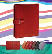 تصویر کلاسور نیلای A5 چرم ۲۰ حلقه کد ۵۰۳۹ 