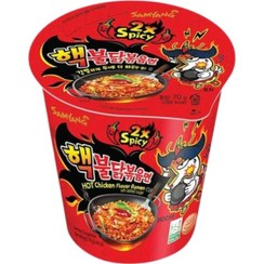 تصویر نودل لیوانی دبل اسپایسی رامن سامیانگ 70 گرم 2x samyang noodle