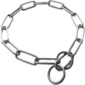 تصویر قلاده آموزشی چوک چین دونه درشت (لانگ لینک) Chock chain dog collar