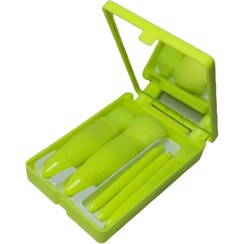 تصویر ست براش ۵ عددی جعبه دار (همراه با آینه) ا Set of 5 brushes with a box (with a mirror) Set of 5 brushes with a box (with a mirror)