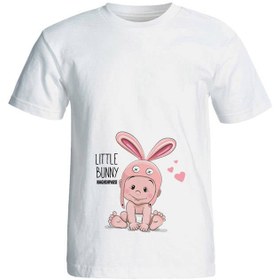 تصویر تی شرت بارداری طرح little bunny کد 3947 