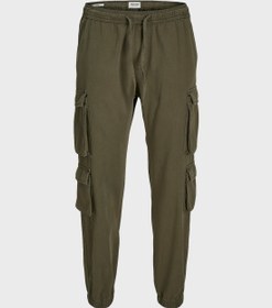 تصویر شلوار کتان کارگو با فیت مستقیم و جیب جلو برند jack & jones Straight Fit Front Pocket Cargo Pants