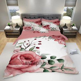 تصویر ست روتختی دونفره 6 تکه کد 008053 3D bedding set for two, code 008053