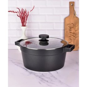 تصویر قابلمه چدن یونیک مدل دیاموند سایز ۳۲ 