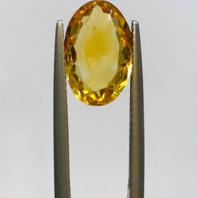 تصویر نگین سیترین طلایی اصل سایز 9*13 