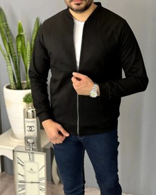 تصویر سویشرت مخمل سوییت مردانه برند Zara - L / سورمه ای ا sweatshirt sweatshirt