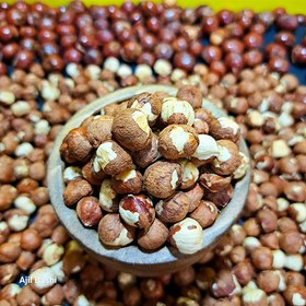 تصویر مغز فندق خام 