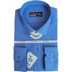 تصویر پیراهن آکسفورد آبی کلاسیک 4004 