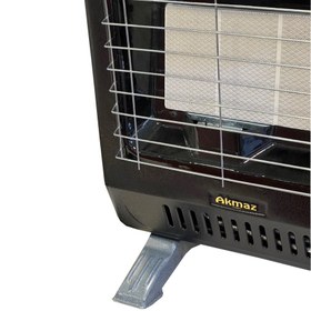 تصویر بخاری گازی دیواری آکماز مدل بدون دودکش تابشی 