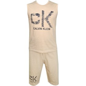 تصویر ست تاپ و شلوارک مردانه مدل CALVIN KLEIN کد 1567 رنگ 