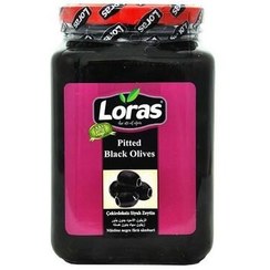 تصویر زیتون سیاه بدون هسته لوراس ترکیه_۸۰۰گرم Loras