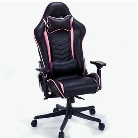 تصویر صندلی گیمینگ مدل Pink gaming chair 