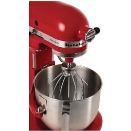 تصویر همزن کاسه دار 4.8 لیتری حرفه ای و مخصوص کار های سنگین دایمی کیچن اید مدل Kitchenaid 5KPM5BER K5 Heavy Duty Mixer, 315 Watt, Red – ارسال 10 الی 15 روز کاری 