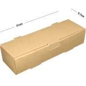 تصویر جعبه ساندویچ مقوایی کرافت خام ( 200 عددی ) کد 5333 