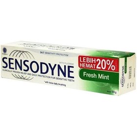تصویر خمیر دندان فرش مینت سنسوداین 100 گرمی ا Sensodyne Fresh Mint Toothpaste 100g Sensodyne Fresh Mint Toothpaste 100g
