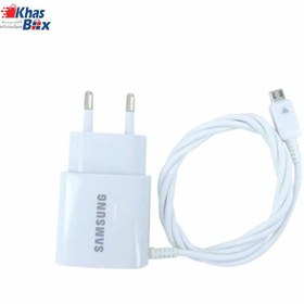 تصویر شارژر اصلی یک تیکه سامسونگ سفید Samsung Original Charger