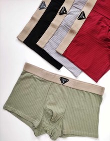 تصویر شورت مردانه نیم پا کد ۲۵۶ - زرشکی / 2xl 