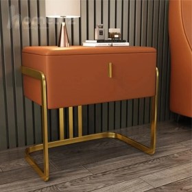 تصویر میز پاتختی پایه استیل مدل روبی 