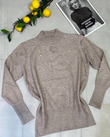 تصویر بلوز بافت وارداتی قلب - صورتی 