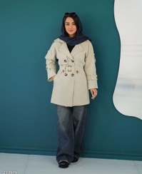 تصویر بارانی زنانه مدل چیترا سایز ۳۶ تا ۴۲ با جنس تی سی 